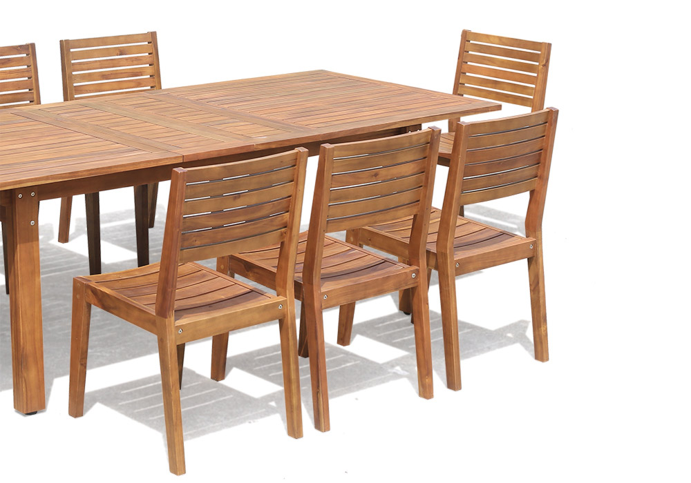 SET-JASMUND AUTOMATIC TABLE 200/260 x 100 x 76cm+ HAINICH STACKING CHAIR