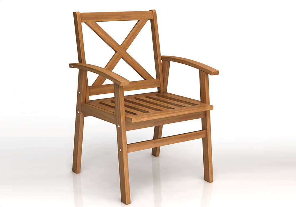 TAHITI DINING ARMCHAIR X BACK