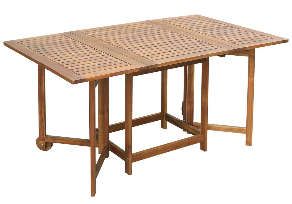 EAZY TABLE 150 x 90 x 74CM -KD  ( Leaf and legs folding )